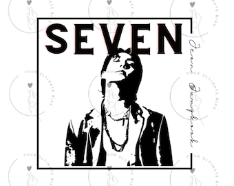 BTS Jungkook Seven Vector | BTS SVG | Kpop Design