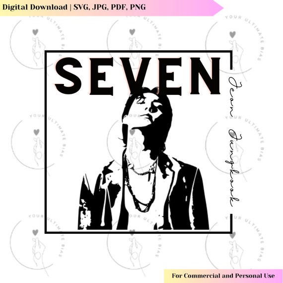 BTS Jungkook Seven Vector | BTS SVG | Kpop Design - Etsy