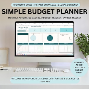 Arkusz kalkulacyjny budżetu rocznego Ultimate | Szablon budżetu w programie Excel | Miesięczny moduł śledzenia budżetu | Moduł śledzenia rachunków planisty finansowego | Moduł śledzenia długów