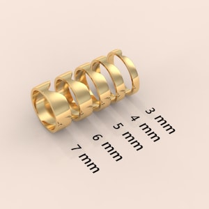 Cerys 4mm Gold Chevron Cigar Band – Unique Nesting Design, Cut-Out Wedding Band | Customizable Jewelry for Him & Her
