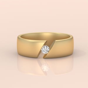 Round Moissanite Engagement Ring Tension Set Solitaire Wedding Proposal Ring for Men & Women Valentine Gift for Him or Her