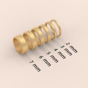 Gold hochpolierte flache Milgrain Eheringe, Hochzeitsringe für Männer und Frauen, Gold Doppel Milgrain Ehering