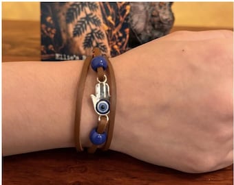 Ellie's Handmade Survival Bracelet Post-Apocalyptic Leather Bracelet