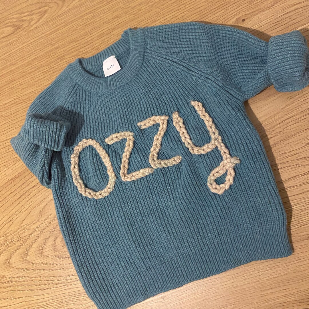 Personalised Baby Clothing,childrens Jumpers, Showcasing Their Names