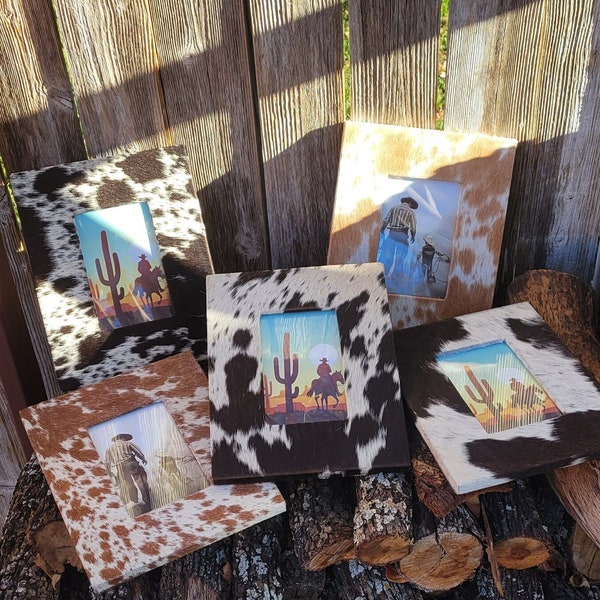 Cowhide Photo Frames / Picture Frame