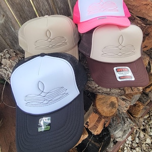 Boot Stitch Trucker Cap / Western Trucker Hat / Punchy / Cowgirl / Summer / Beach