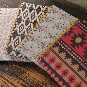 Wire-bound Blank Western Hardcover Journals / Notebooks