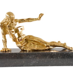 Salvador DALI s/n Bronze SCULPTURE The Anthropomorphic Cabinet 1982 gilded with 24 carats gold