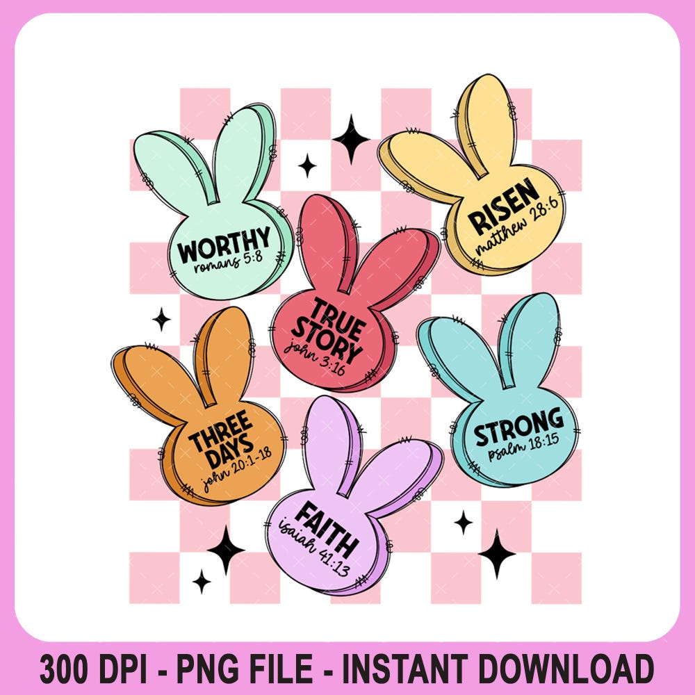 Checkered Jesus Easter Day Png, Retro Easter Png, Christian Easter Png, Easter Checkered Png, Easter Bunny Png, Easter Shirt Design Realtorgift