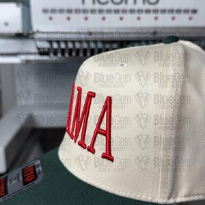 Mama Hat Embroidery Design - Mama Serif Embroidery Design- 1 Size - 3D Puff and Flat - Instant Download