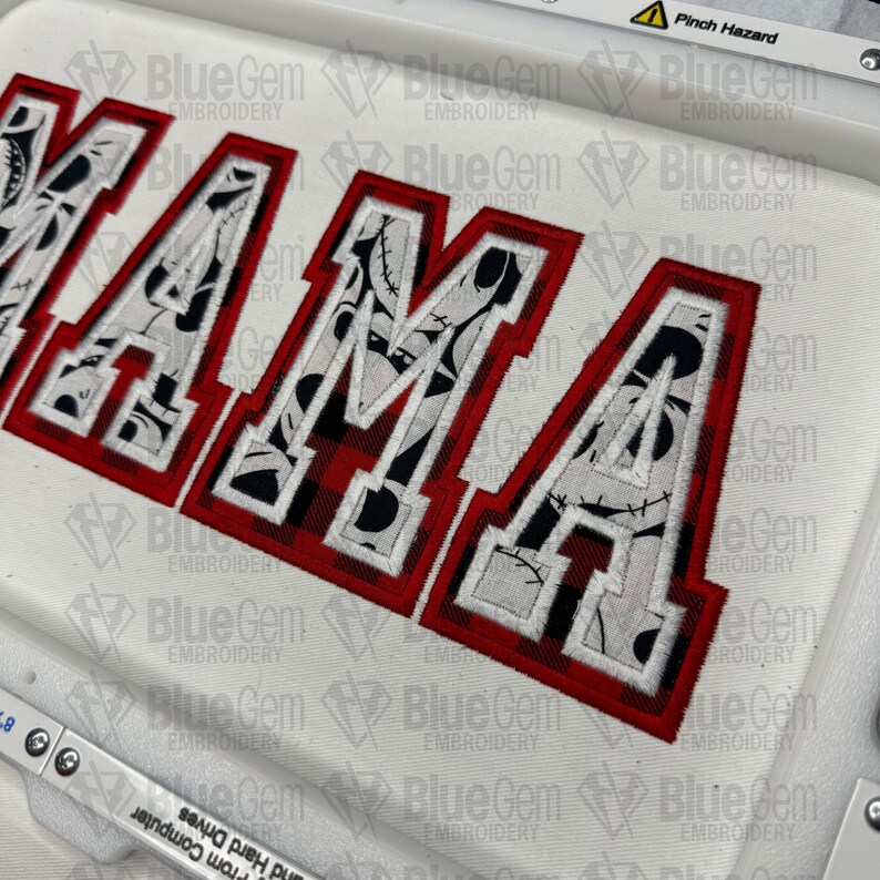 Repositional Embroidery Mama Applique Embroidery Design: Repositional Hoop, 5 Sizes (digital ...