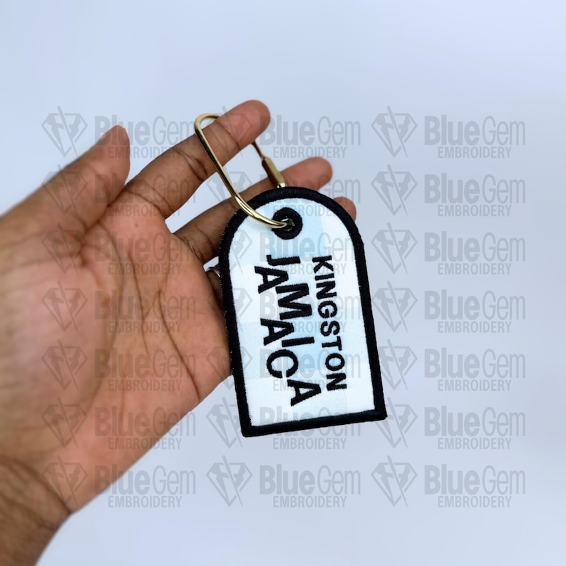 In-The-Hoop Bag Tags Embroidery Design – Applique Luggage Charm (Instant Download)