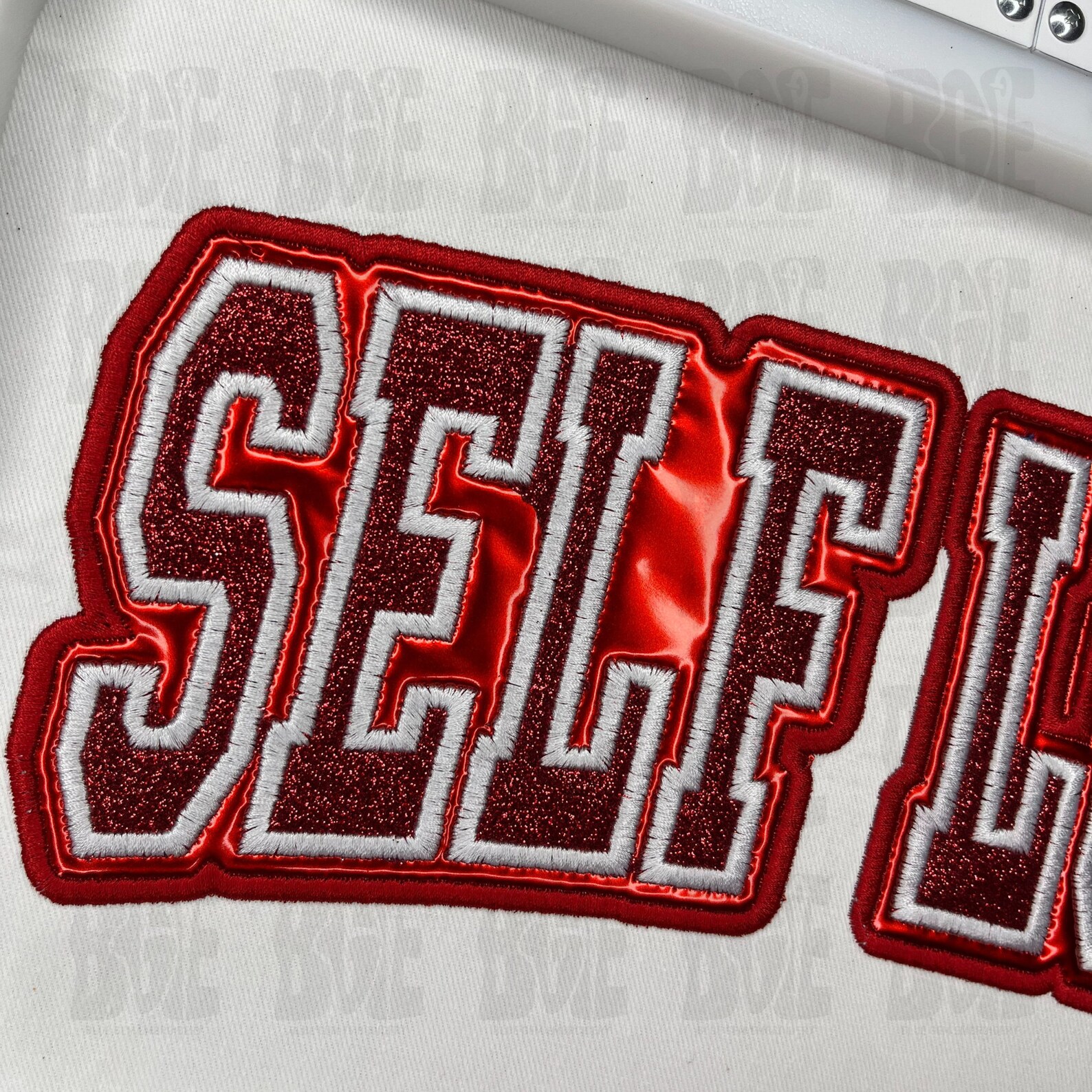 Repositional Embroidery Self Love Applique Embroidery Design: Repositional Hoop (digital File ...