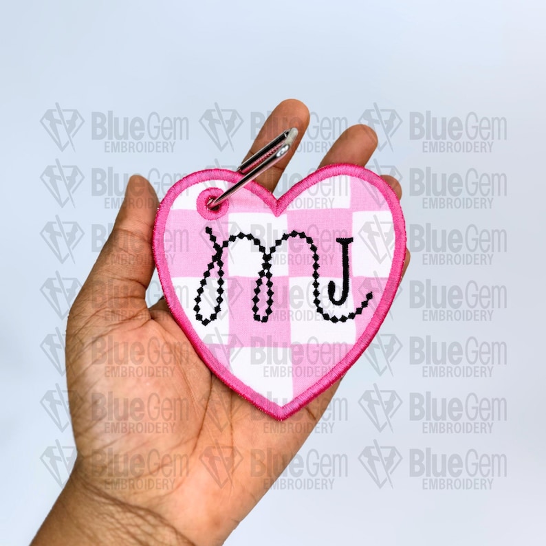 In-The-Hoop Bag Tags Embroidery Design – Applique Luggage Charm (Instant Download)
