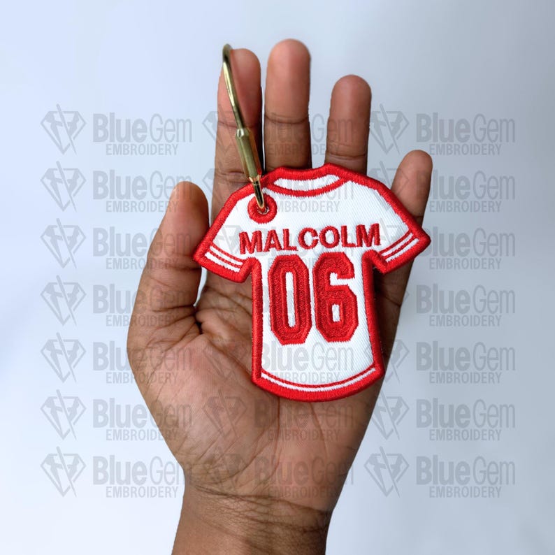 In-The-Hoop Jersey Bag Tag Embroidery Design – Sports Bag Tag, 4 Sizes, BX Format Included (Instant Download)