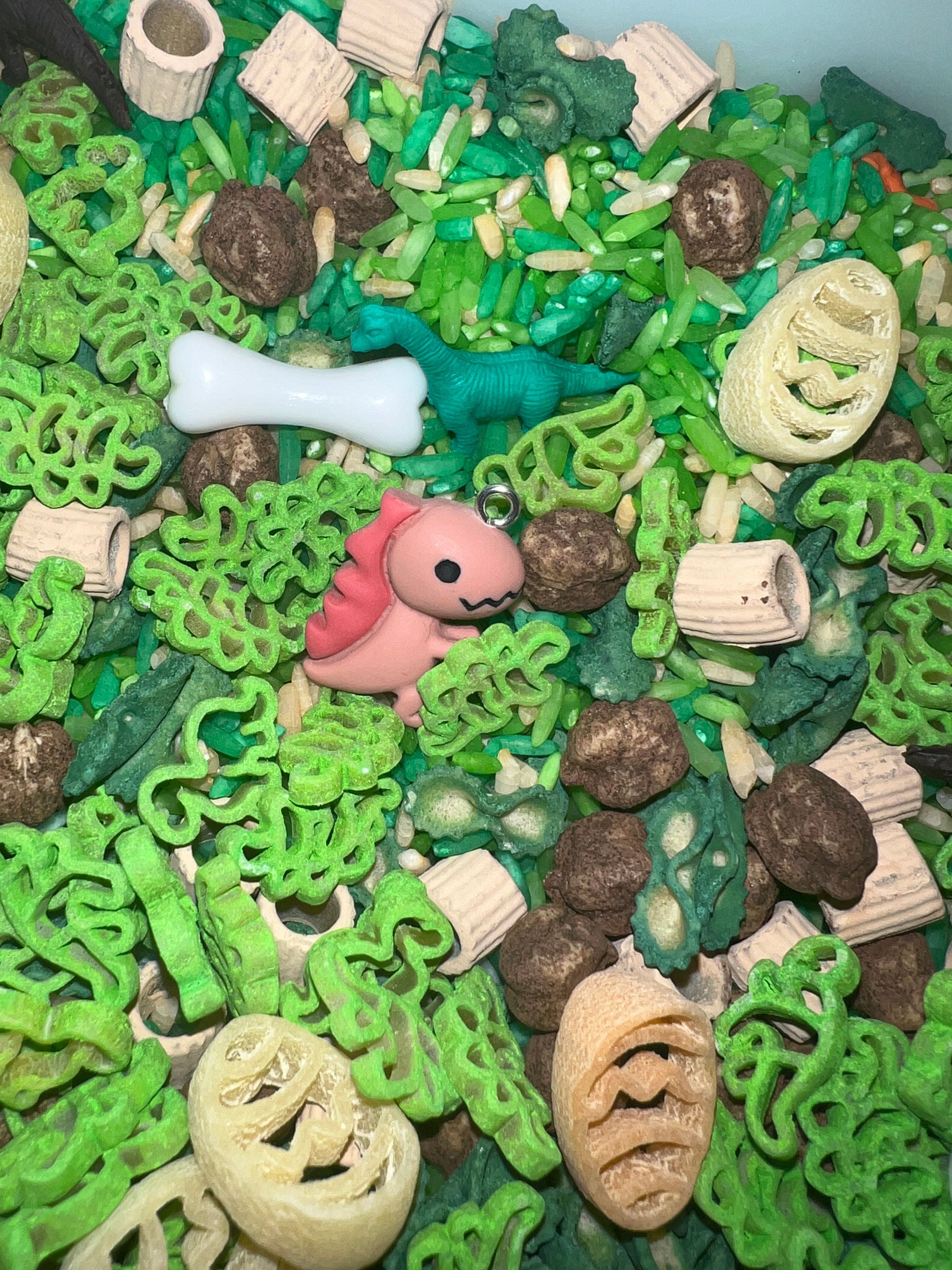 Dinosaur Sensory Rice Filler - Pasta Sensory Filler - Dinosaur Sensory ...