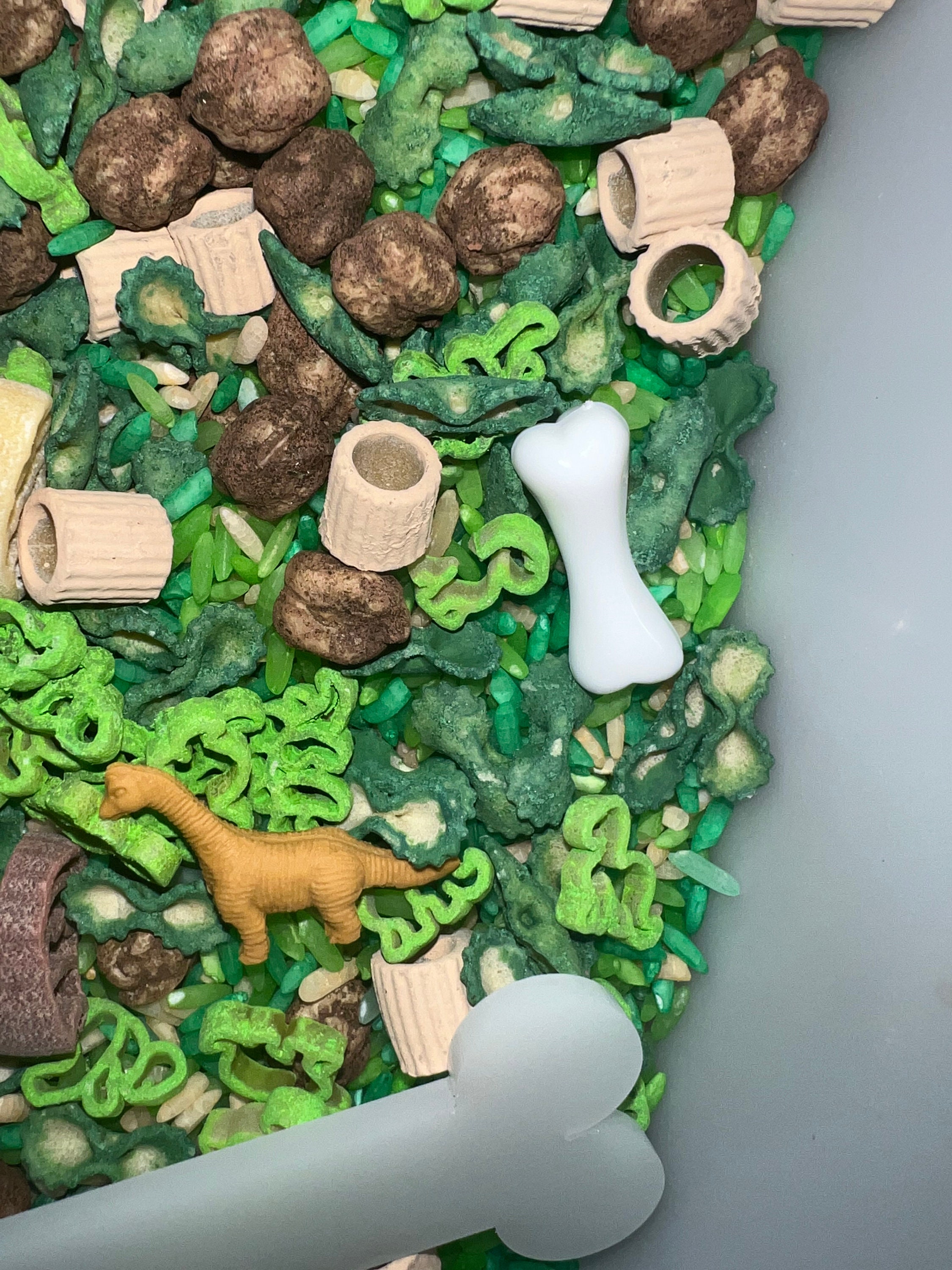 Dinosaur Sensory Rice Filler - Pasta Sensory Filler - Dinosaur Sensory ...