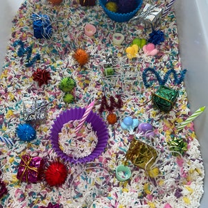 Riempitore sensoriale di riso per feste di compleanno PROFUMATO per cupcake