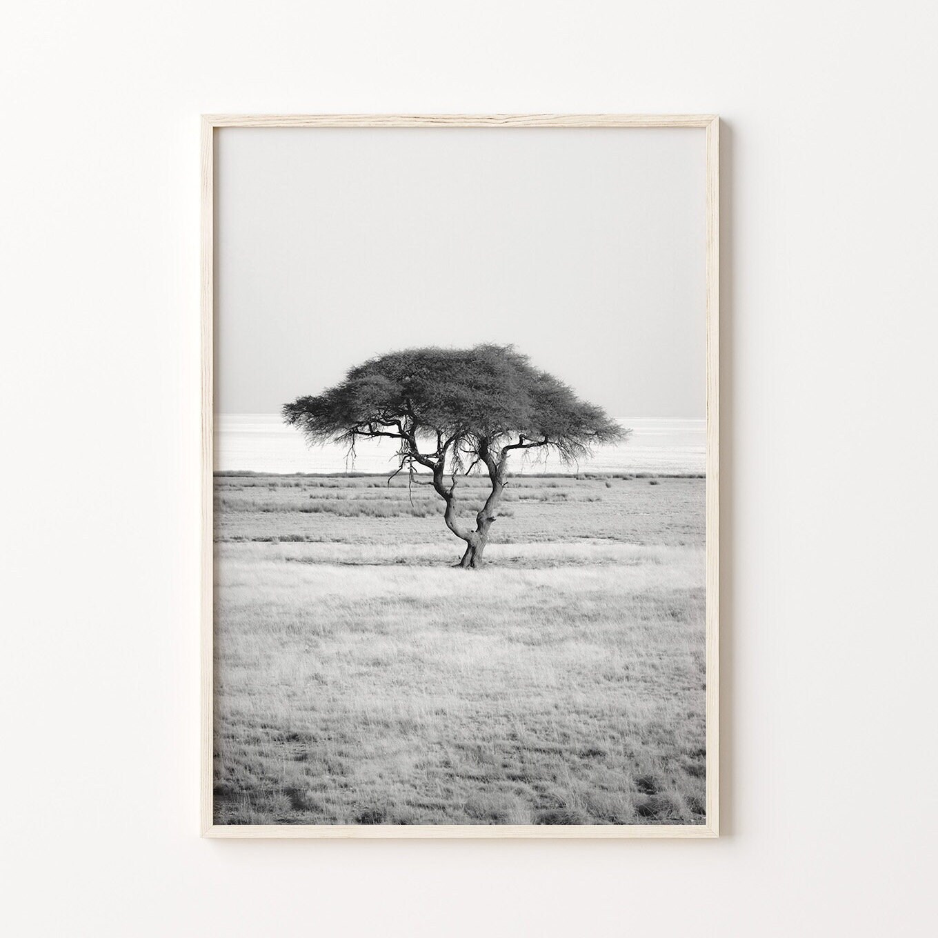 Africa Black & White Wall Art Set of 6, African Safari Prints, Instant ...