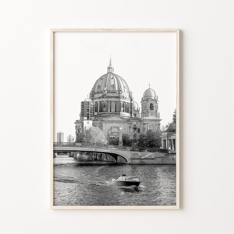 Berlin Black & White Wall Art Set of 6, Berlin Prints, Instant Download, Gallery Wall Set, Germany Posters, Travel Photography image 5