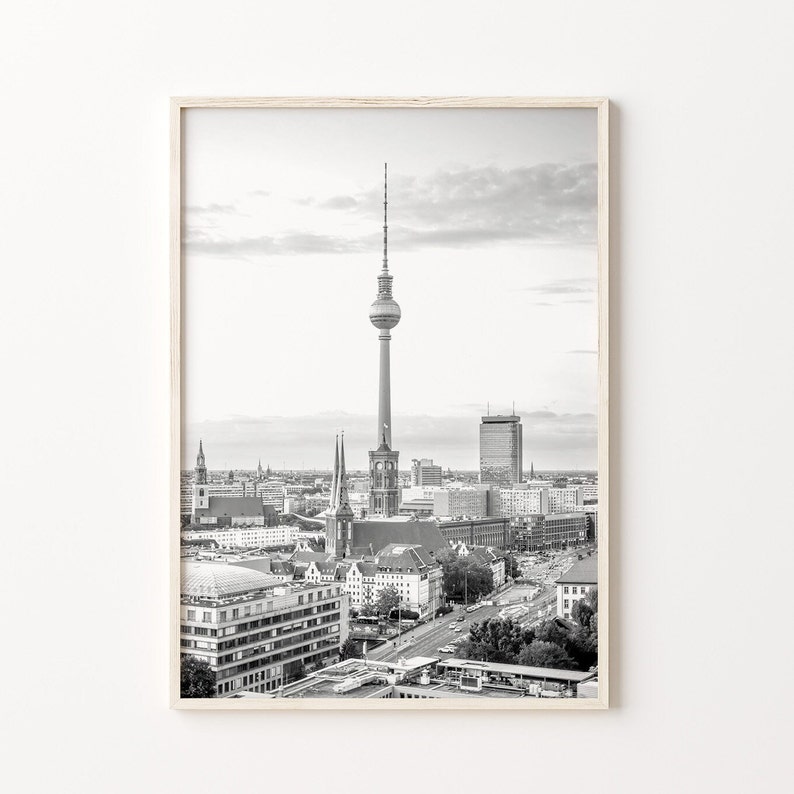 Berlin Black & White Wall Art Set of 6, Berlin Prints, Instant Download, Gallery Wall Set, Germany Posters, Travel Photography image 7