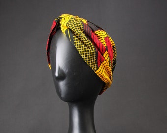 African Print Zungueira Twist Turban Headband