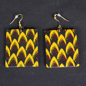 African Print Cloth Earrings for Women | Ankara Earring | African Cloth Earrings | African Print Jewelry | Ethnic Jewelry