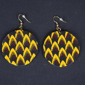 African Print Cloth Earrings for Women | Ankara Earring | African Cloth Earrings | African Print Jewelry | Ethnic Jewelry