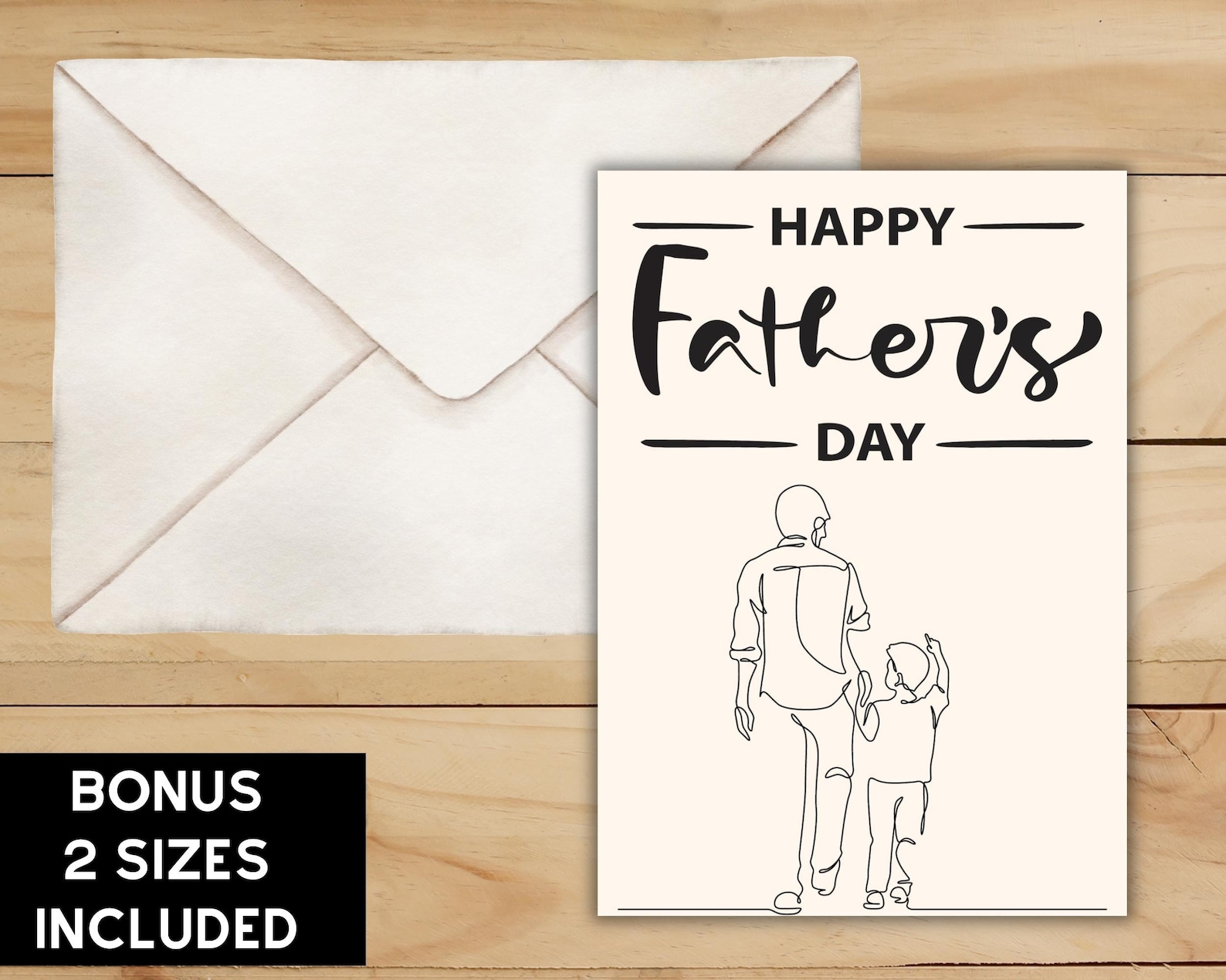 Happy Father's Day Printable Card Instant Download PDF Father's Day ...