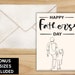 Happy Father's Day Printable Card Instant Download PDF Father's Day Card Template 2 Pdf - Etsy