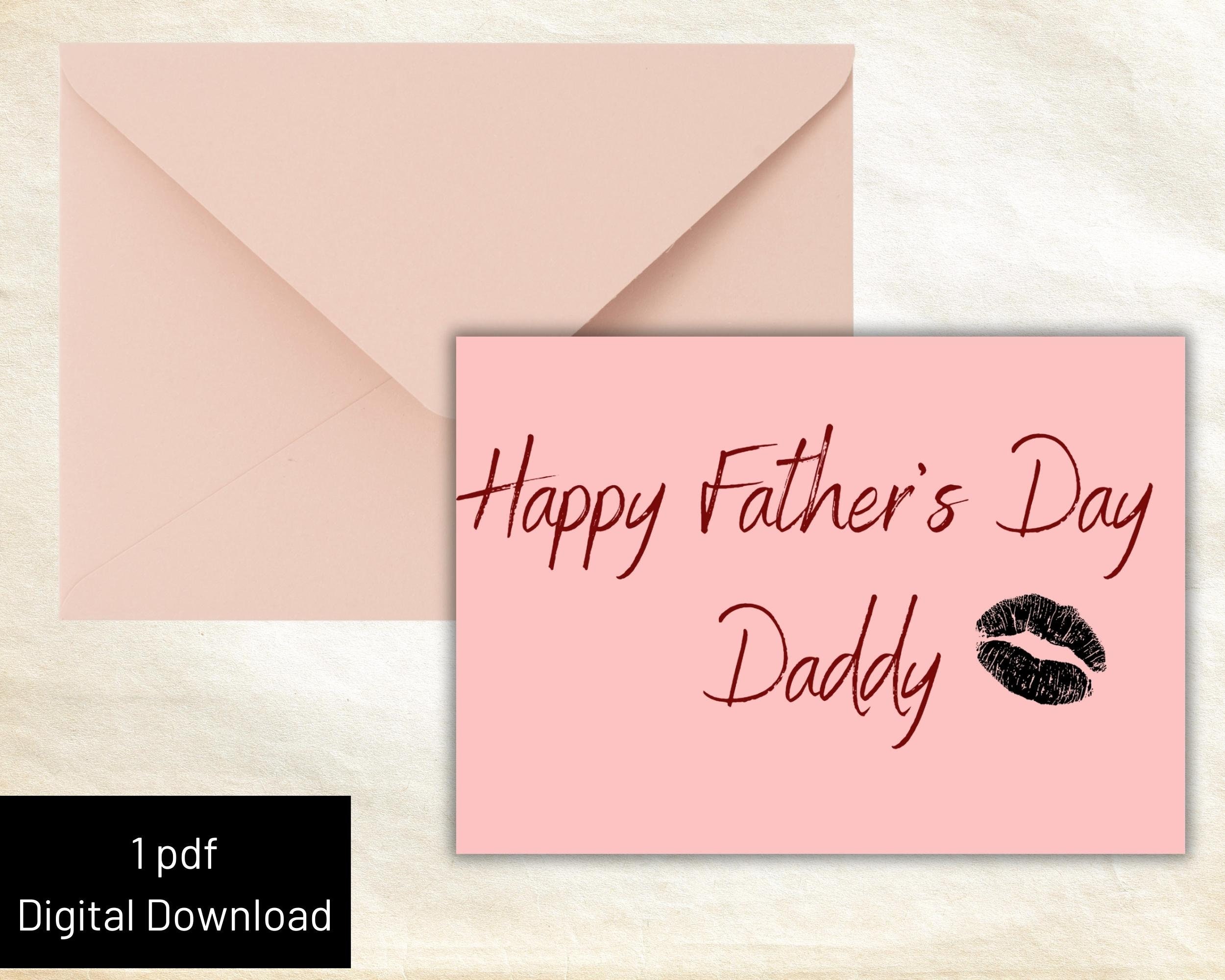 Happy Father's Day for Husband Printable Card Instant Download PDF ...