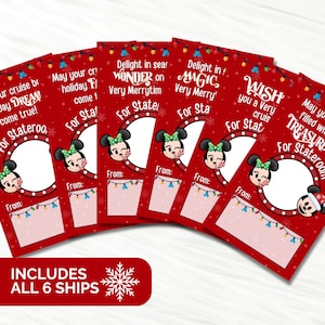 Fish Extender Gift Tags Christmas FE Gift Tags DCL Very Merrytime Cruise Digital Download Printable Pixie Dust Gift Tags for All 6 Ships