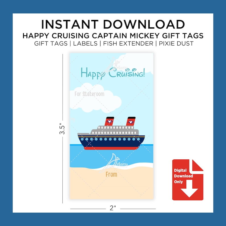 Fish Extender Gift Tag Pixie Dust Tag Cruise Fish Extender Tag Pixie ...