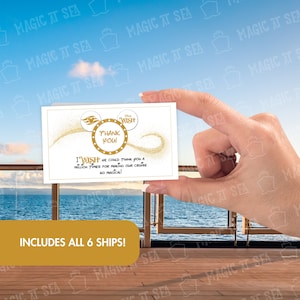 Cartão de agradecimento do membro do elenco Tripulação Obrigado Anfitrião da cabine Obrigado Pixie Dust Cruise Crew DCL inclui todos os 6 navios e o novo tesouro