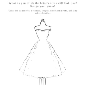 Bridal Shower Games - Guess the Dress