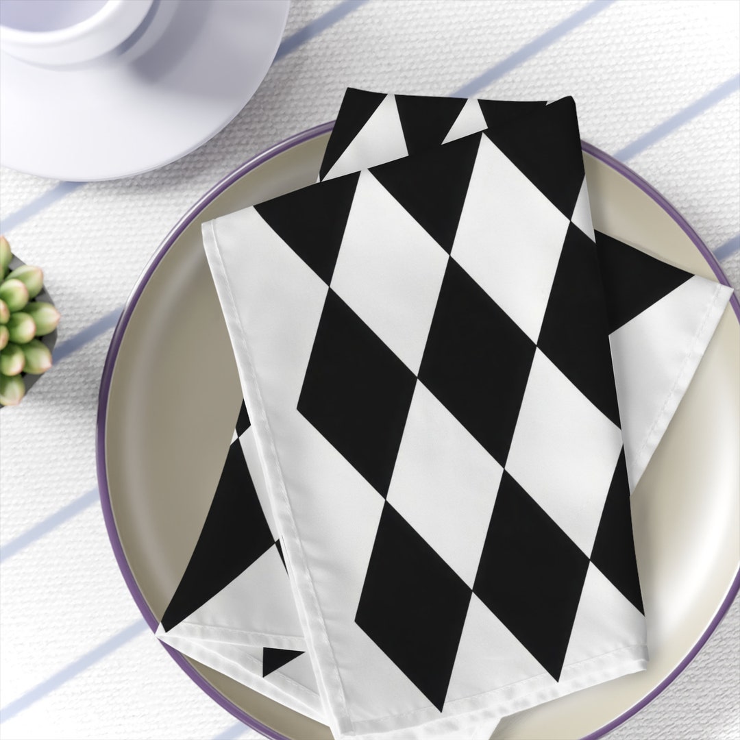 Harlequin Napkins, Soft and Luxurious Cloth Napkins Set Ideal for