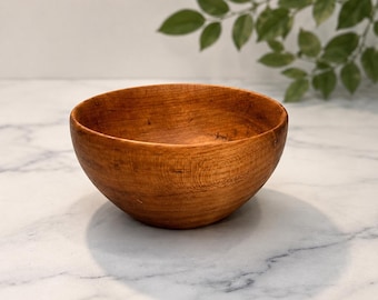 Cuenco de madera torneado a mano / Cuenco pequeño de madera torneado / Apto para alimentos / Plato para aperitivos y joyas