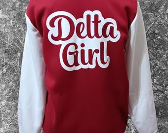 Chaqueta universitaria de la hermandad Delta Sigma Theta