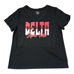 Delta Sigma Theta V-Neck Tee: Custom Sorority Shirt