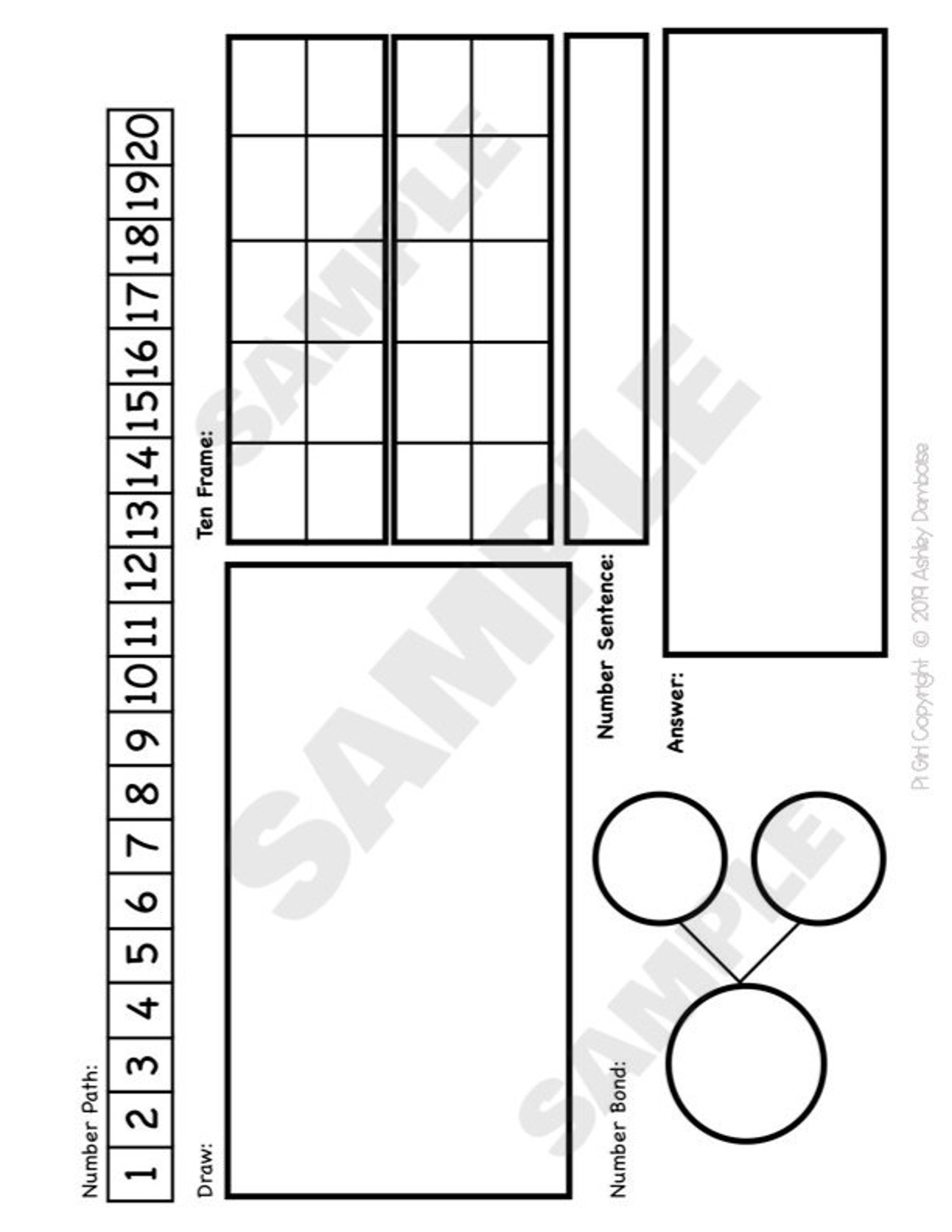 Story Problem Solving Template: Eureka Math RDW Graphic Organizer ...