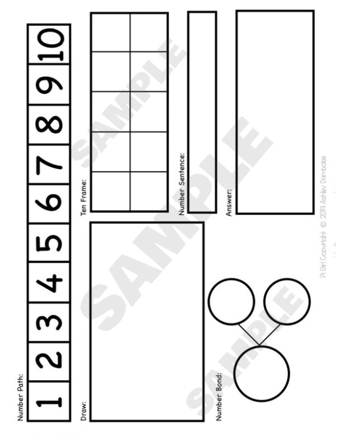 Story Problem Solving Template: Eureka Math RDW Graphic Organizer ...