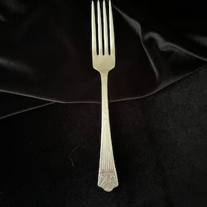 Lady Esther/Queen Esther Dinner Fork, 7 Inches, Silver Plate, 1935