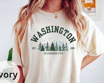 Washington State T-Shirt: Evergreen State Travel Shirt