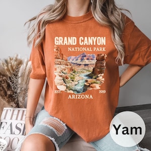 Grand Canyon Shirt, Grand Canyon National Park Comfort Colors® Shirt, Arizona Graphic Tee, Unisex Hiking T-Shirt, Grand Canyon Gift