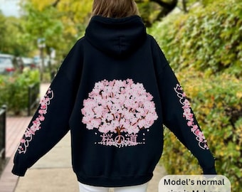 Japanese cherry blossom hoodie hotsell