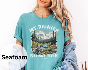 Mount Rainier National Park Comfort Colors Shirt: Pacific Northwest Gift