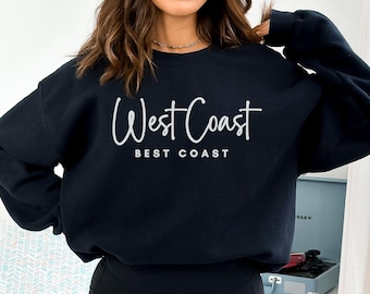 West Coast Crewneck Sweatshirt, Unisex Fit