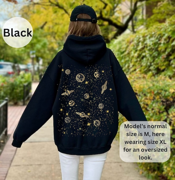 Celestial Galaxy Hoodie: Mystical Space Boho Sweatshirt