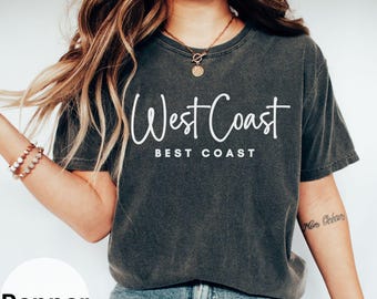 West Coast Coast Shirt, Comfort Colors Unisex Tee
