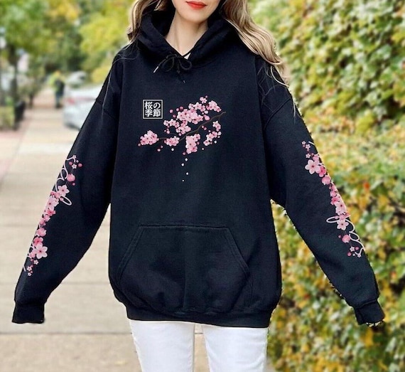 Japanese Cherry Blossom Hoodie, Sakura Hoodie, Japanese Streetwear, Japan  Travel Hoodie, Aesthetic Hoodie - Etsy